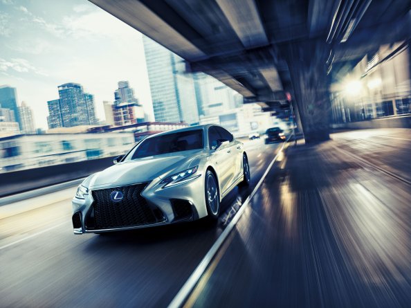 Lexus LS 500h F SPORT 2017 4k