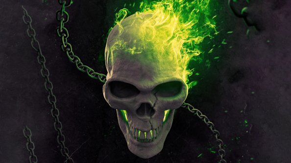 Ghost Rider Green Flame 5k