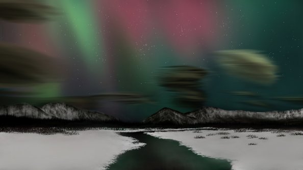 Aurora Borealis Northern Lights Winter 4k