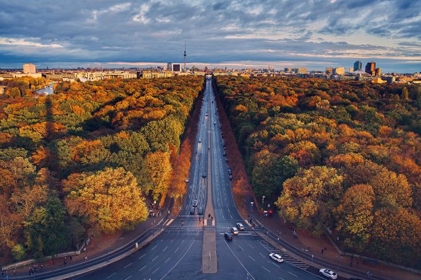 Berlin Houses Roads Trees