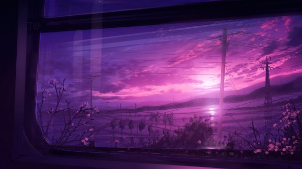 Powerline Scenery View From Window 5k