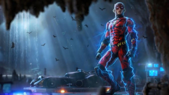 The Flash In Batcave