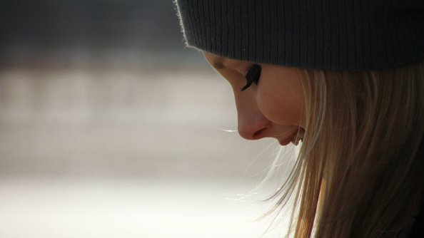 Blonde Girl White Cute Smile