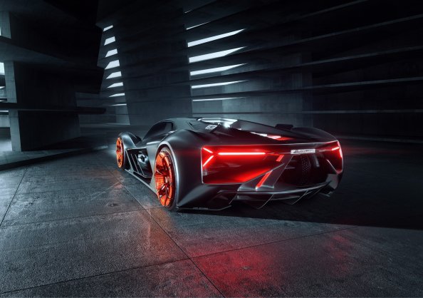 Lamborghini Terzo Millennio 2019 Rear View Car