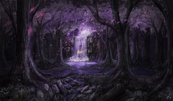 Anime Landscape Trees Dress Fairies 5k