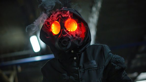 Dark Smoke Mask Hoodie Boy 5k