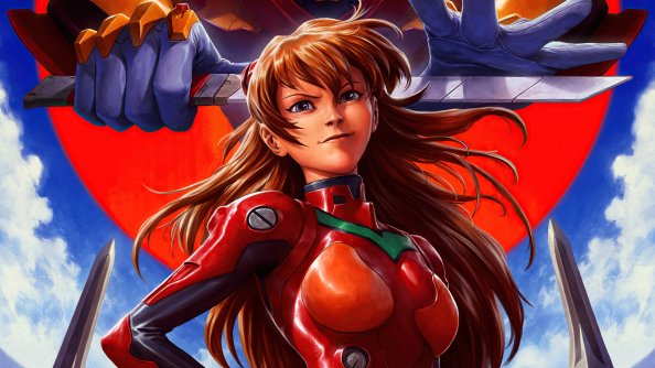 Neon Genesis Evangelion Asuka Langley Soryu Red Costume 4k