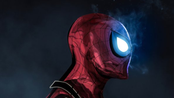 The Glowing Eyes Spiderman 4k