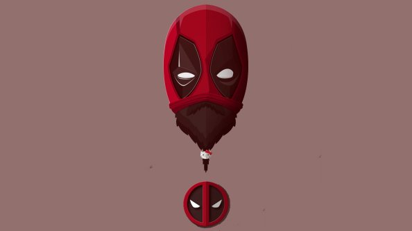Bearded Deadpool Minimalism