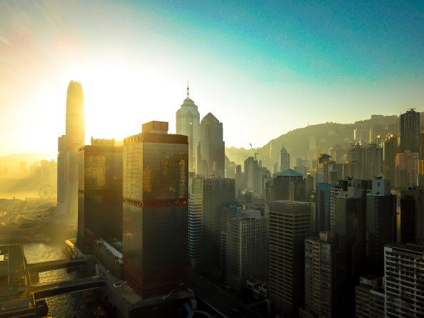 Hongkong Buildings Skycrapper City 4k