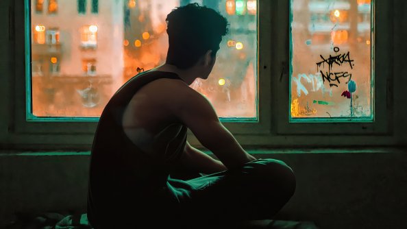 Sadness Through Window