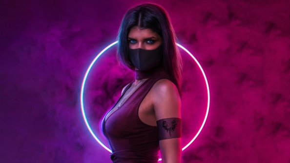 Blue Eye Inked Girl 5k