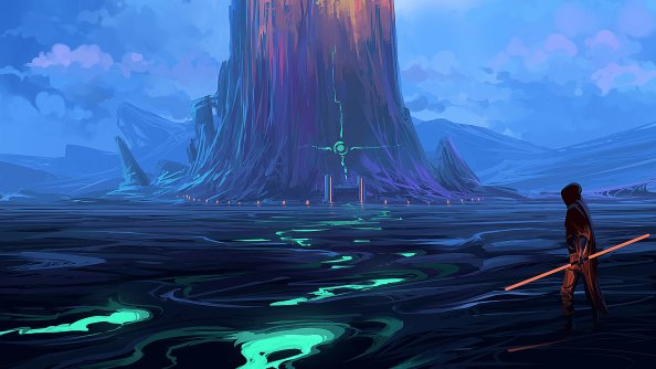 Dusk Scifi Digital Art