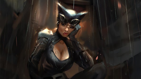 Catwoman In Rain