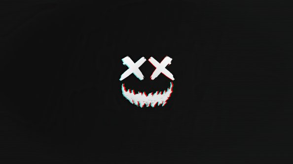 Artistic Glitch Dark 4k