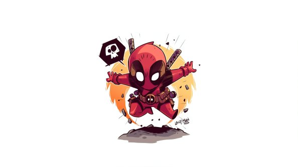 Deadpool Minimalist Art 4k