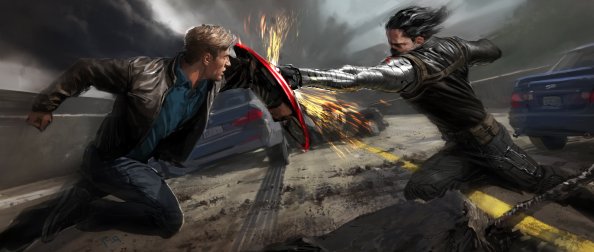 Steve Rogers And Winter Solider Artwork