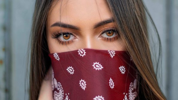 Girl Wearing Red Bandana