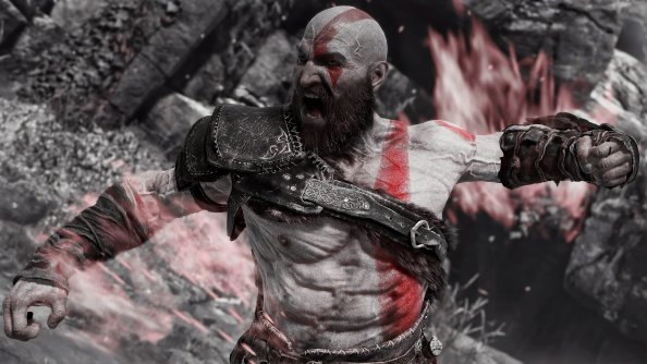 Angry Kratos 4k