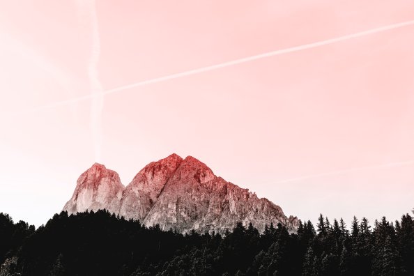 Dolomites Sky Trees Mountains 5k