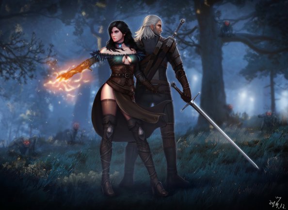 Witcher 3 Wild Hunt Geralt Yen And Ciri 4k