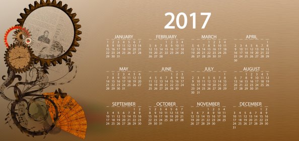 2017 Calendar 4k HD