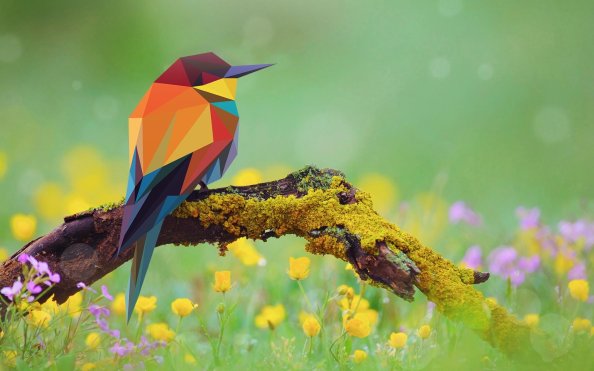 Bird Abstract Art