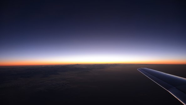 Plane Flight Sky View