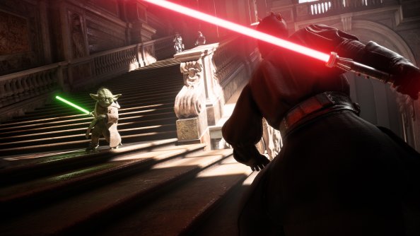 Yoda Vs Darth Vader Star Wars Battlefront 2