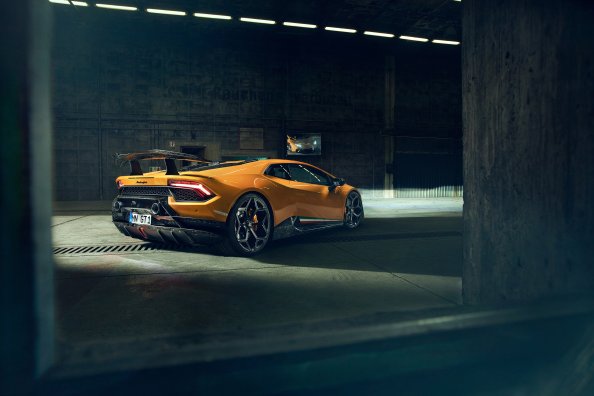 Novitec Lamborghi Huracan Perfomante Back View 4k