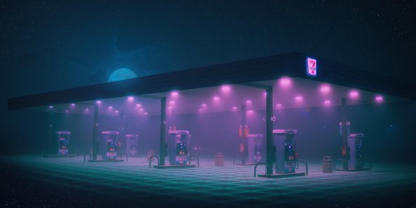 Gas Station Minimalist