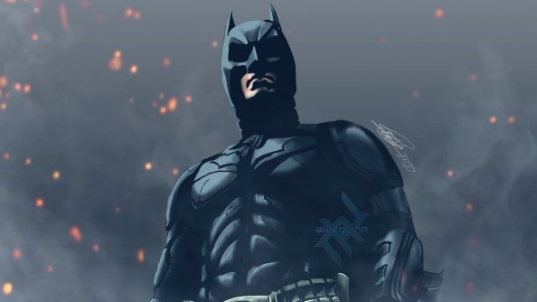 Batman Digital Paint Art 4k