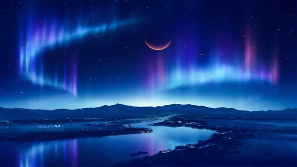 Evening Starry Lights 4k