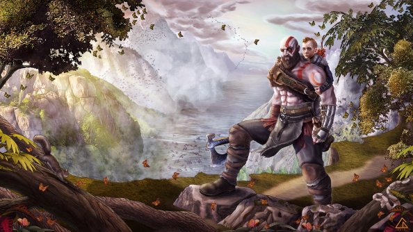 God Of War Atreus Kratos Fan Art