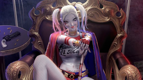 Harley Quinn Money Girl 4k