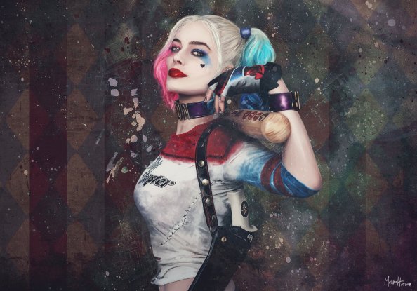 Paint Art Harley Quinn