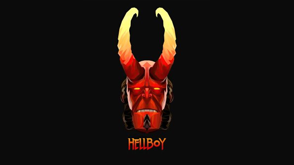 Hellboy Minimalism 4k 2020