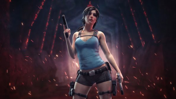 Lara Croft With Guns 4k