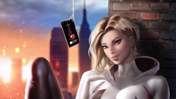 Spider Gwen Fantasy Art