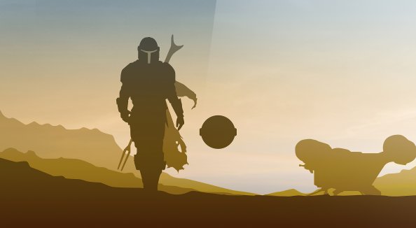 Star Wars The Mandalorian Minimalist 4k