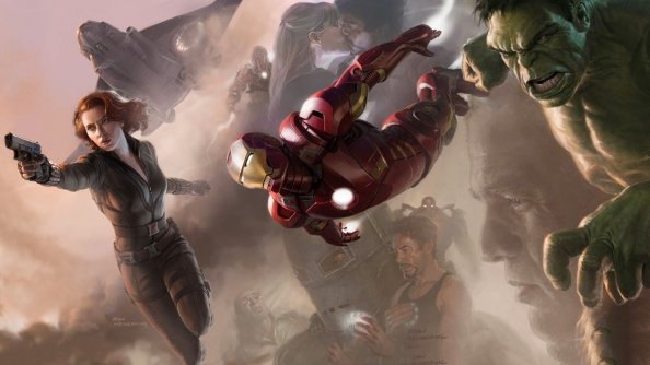 Avengers Black Widow Hulk Iron Man