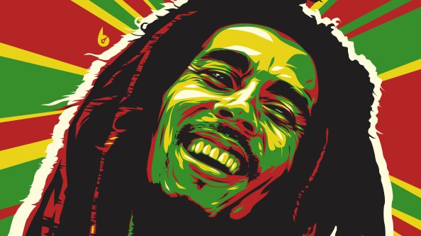 Bob Marley Abstract 4k