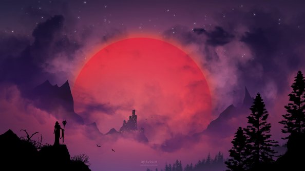 Dracula Castle Illustration Fantasy