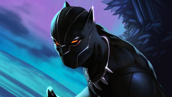 Black Panther Colorful Art