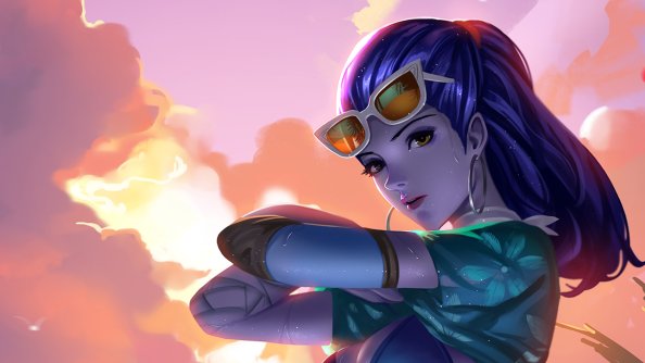 Cote Dazur Widowmaker Overwatch Artwork 4k