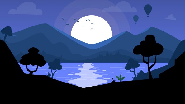 Beautiful Landscape Minimal 4k