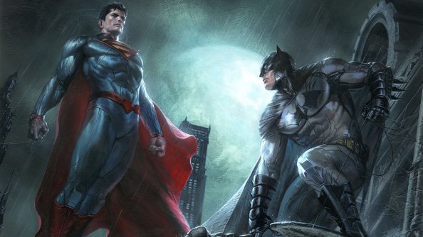 Superman And Batman Dc Comics Superheroes Artwork