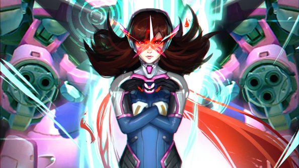 Overwatch Dva Digital Art 4k