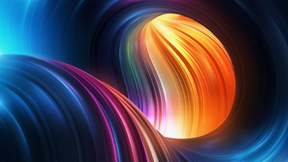 Wave Abstract Colorful Art Graphics