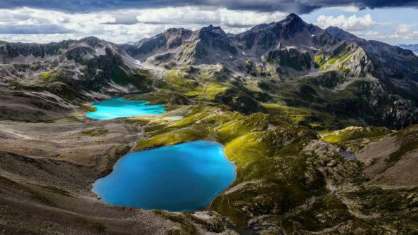 Silvretta Alps And Lake Switzerland